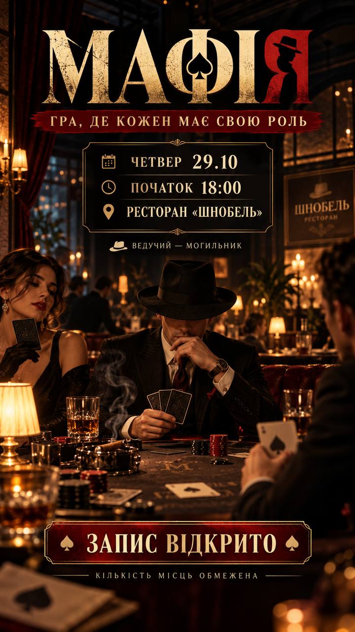 Мафія у Четвер 29.10 🤟