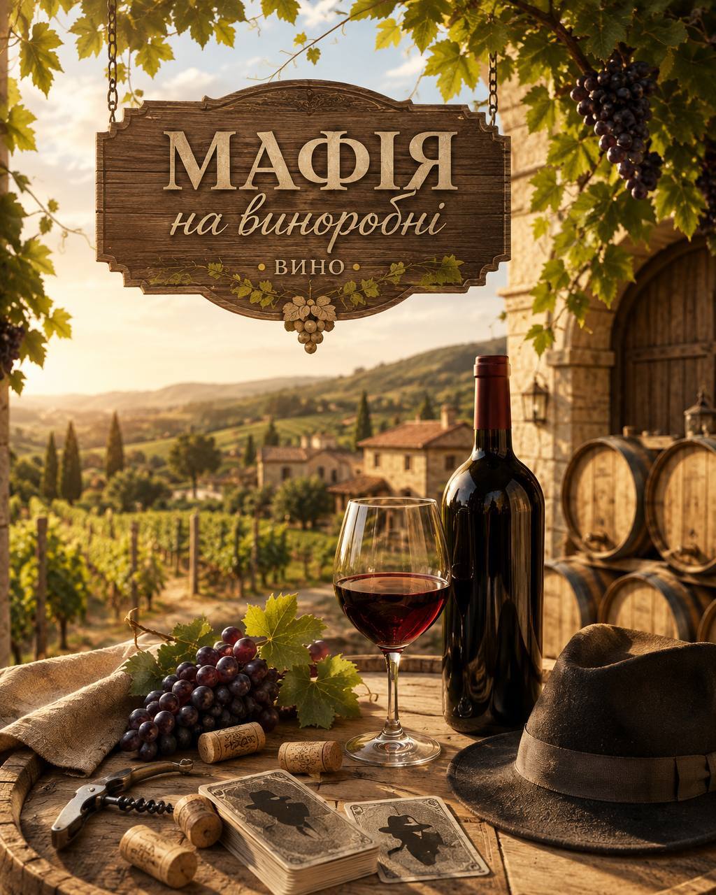 🍷 МАФІЯ НА ВИНОРОБНІ 🎭