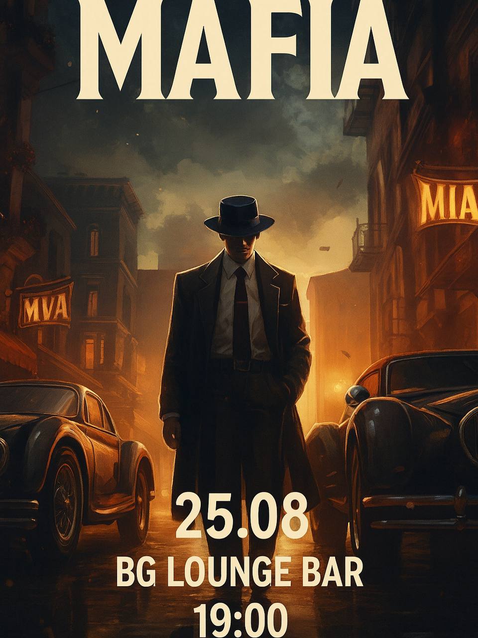 🎭 Mafia Night в BG Lounge Bar