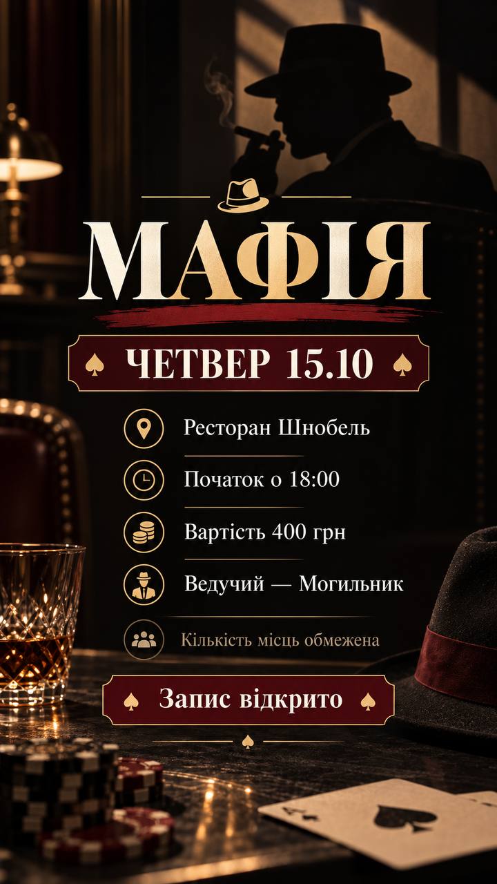 Мафія Четвер 15.10