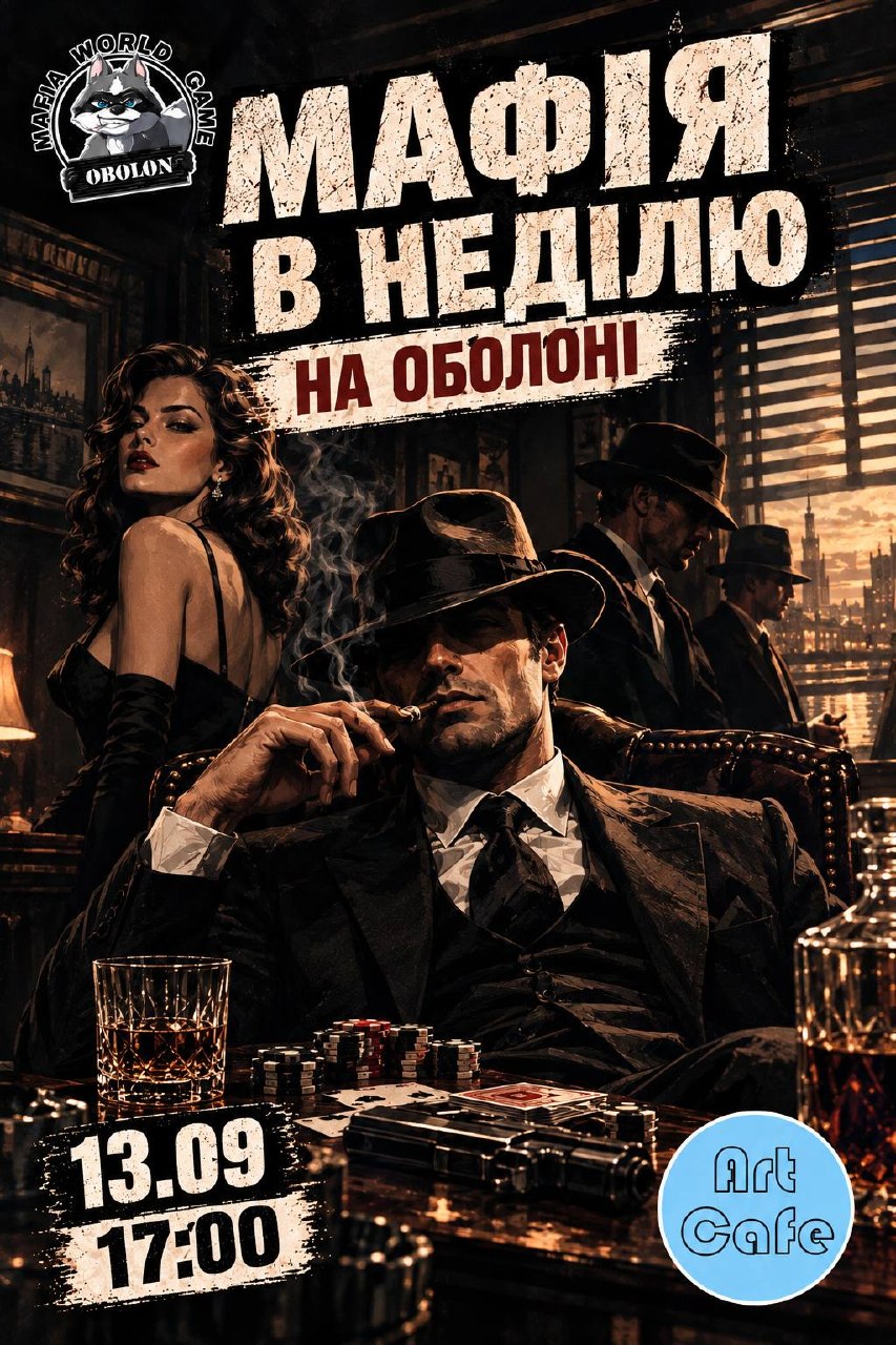 Мафія в НЕДІЛЮ 13.09 на Оболоні !