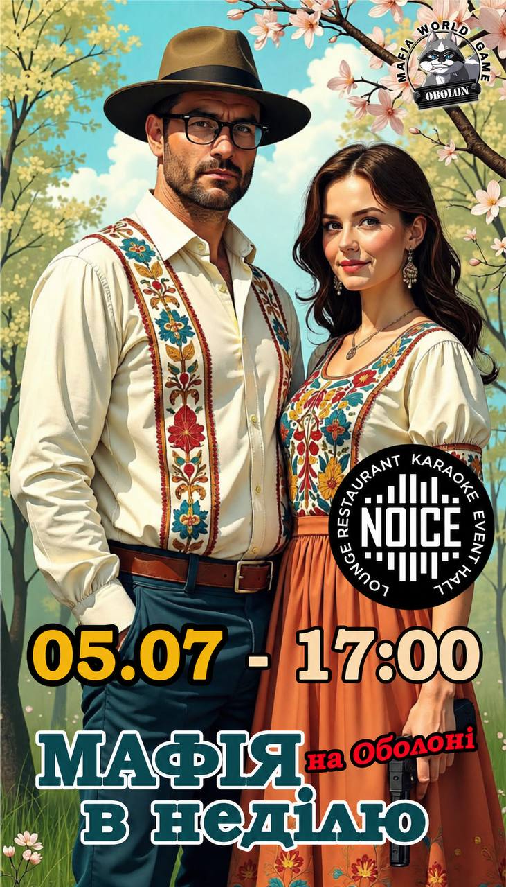 Мафія в неділю 05.07 на Оболоні 🔥