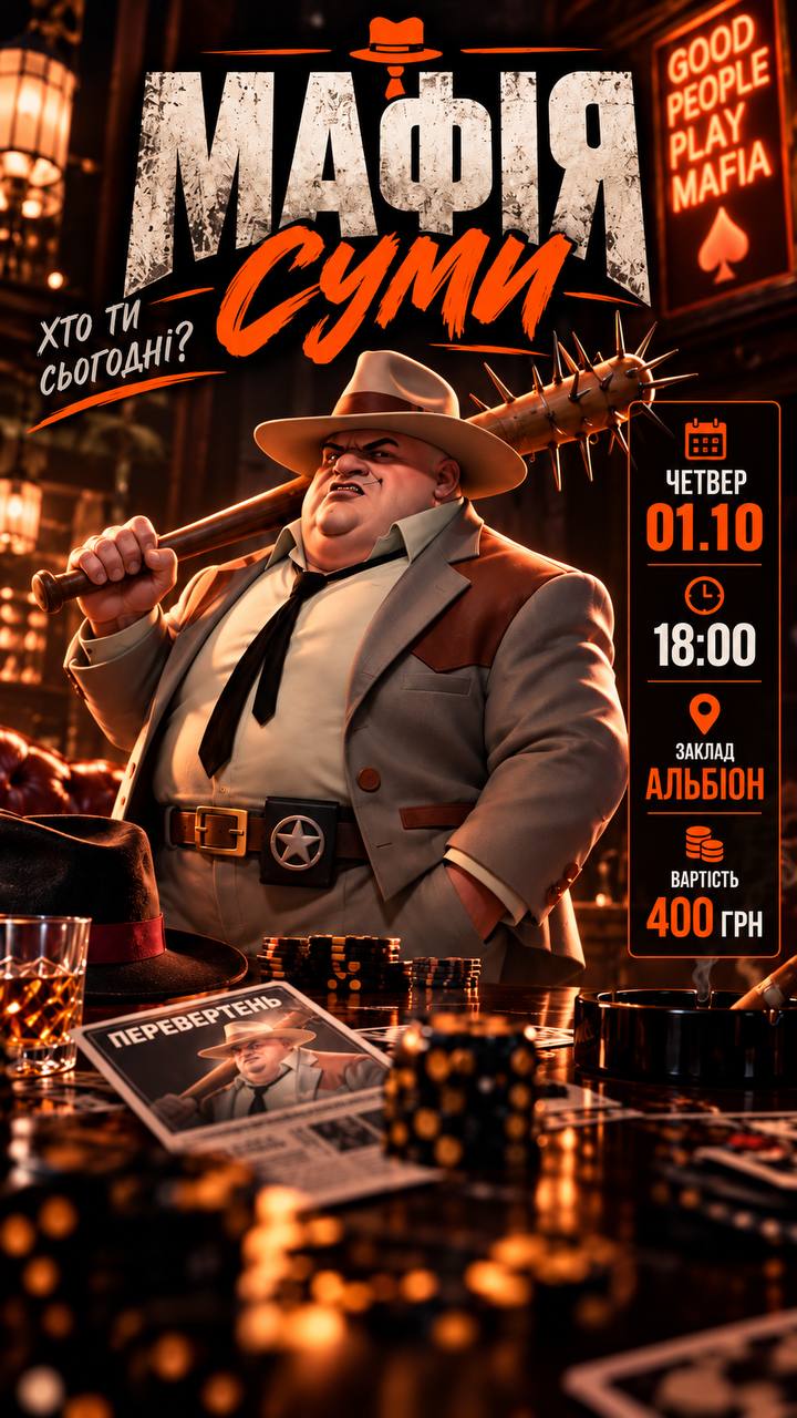 Мафія у Четвер 01.10 🧨