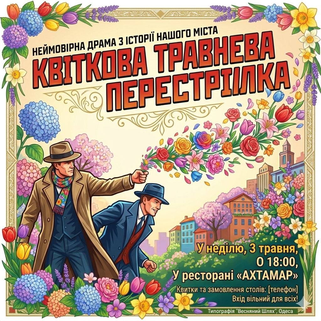 🎩 ПЕРША ТРАВНЕВА ПЕРЕСТРІЛКА 🌹